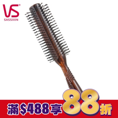 VS沙宣 負離子系列-沙宣圓卷髮梳VS95249BW