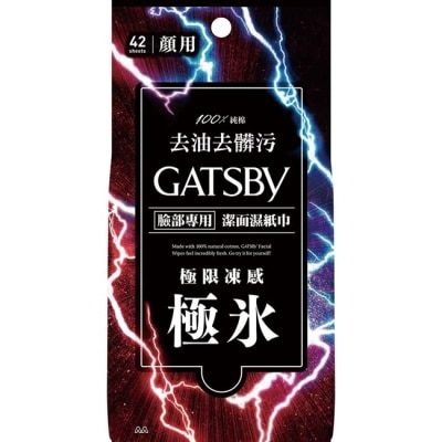 GATSBY GATSBY 潔面濕紙巾 (極凍型) 超值包 (42張入)