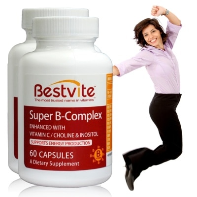 BESTVITE BestVite必賜力-超級維他命B群膠囊2瓶組 (60顆*2瓶)