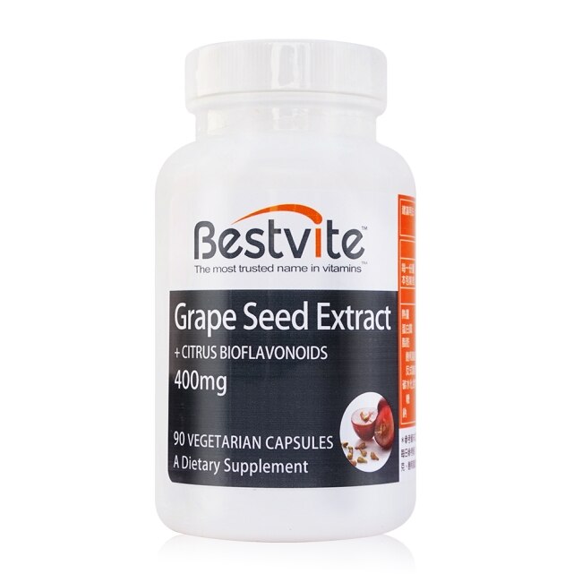 【美國BestVite】必賜力葡萄籽精華膠囊4瓶組 (90顆*4瓶)