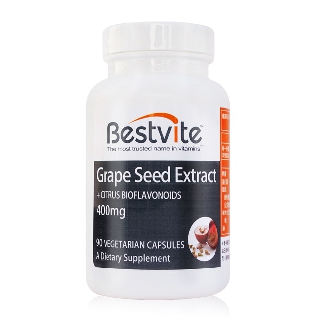【美國BestVite】必賜力葡萄籽精華膠囊1瓶 (90顆)