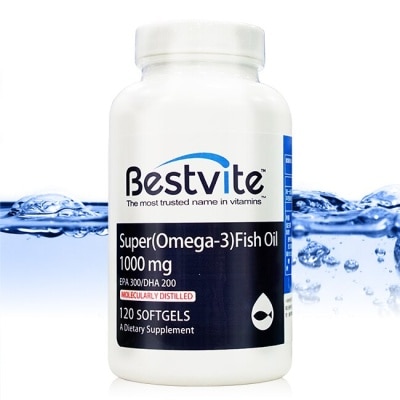 BESTVITE 【美國BestVite】必賜力超級OMEGA-3魚油膠囊1瓶 (120顆)