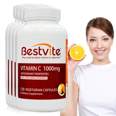 Bestvite 必賜力 - BestVite必賜力-長效維他命C1000膠囊4瓶組 (120顆*4瓶)