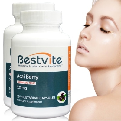 Bestvite 必賜力 - 【美國BestVite】必賜力高濃縮巴西莓膠囊2瓶組 (60顆*2瓶)