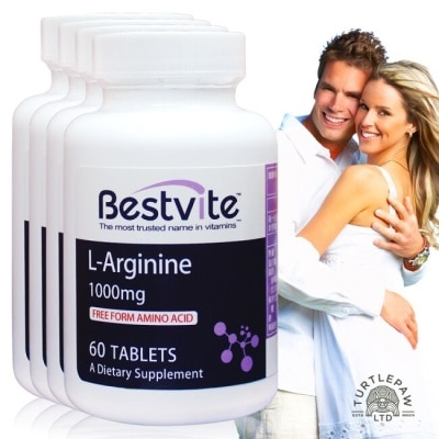 BESTVITE 【美國BestVite】必賜力左旋精胺酸錠4瓶組 (60錠*4瓶)