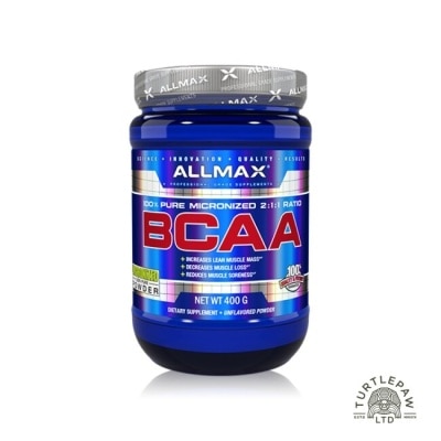 ALLMAX 【加拿大ALLMAX】奧美仕BCAA支鏈胺基酸粉末 (400公克)