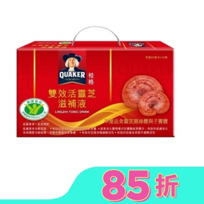QUAKER 桂格雙效活靈芝16入