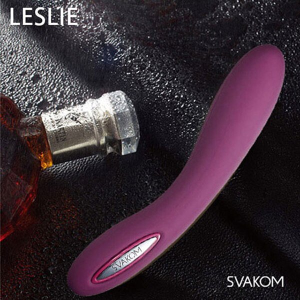 美國SVAKOM Leslie 萊斯利 (獨特加熱鍵)智能模式6段變頻防水按摩棒 紫羅蘭
