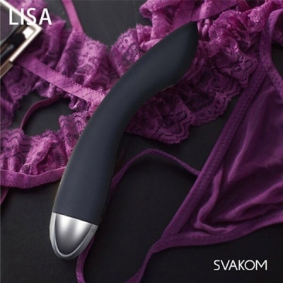 SVAKOM 美國SVAKOM Lisa 麗莎 智能觸摸感應 6段變頻按摩棒 經典黑