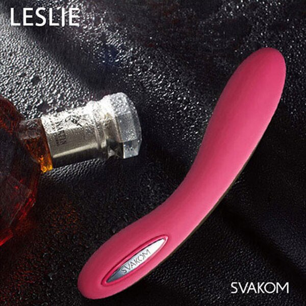 美國SVAKOM Leslie 萊斯利 (獨特加熱鍵)智能模式6段變頻防水按摩棒 櫻桃紅