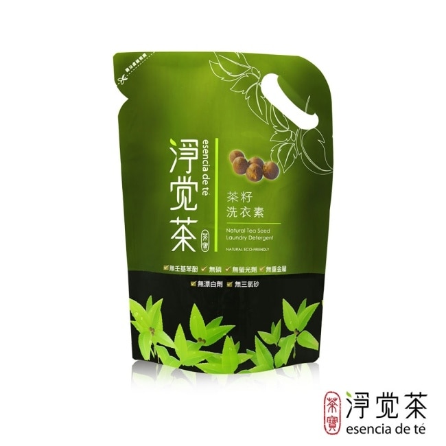 茶寶淨覺茶 天然茶籽洗衣素2件超值組(瓶+包)