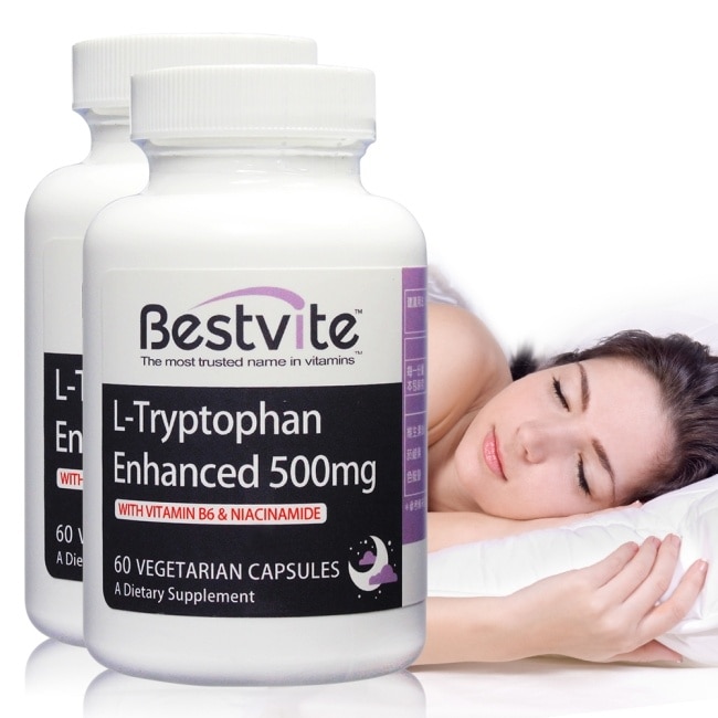 【美國BestVite】必賜力色胺酸加強膠囊2瓶組 (60顆*2瓶) image