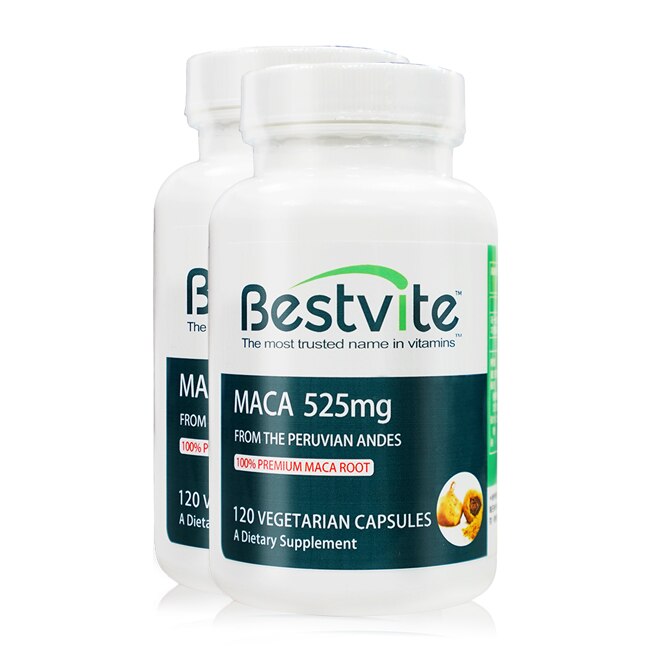 【美國BestVite】必賜力瑪卡MACA膠囊2瓶組 (120顆*2瓶)