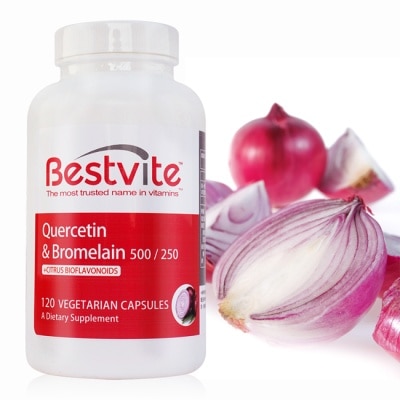 Bestvite 必賜力 【美國BestVite】必賜力洋蔥萃取物含槲黃素膠囊1瓶 (120顆)