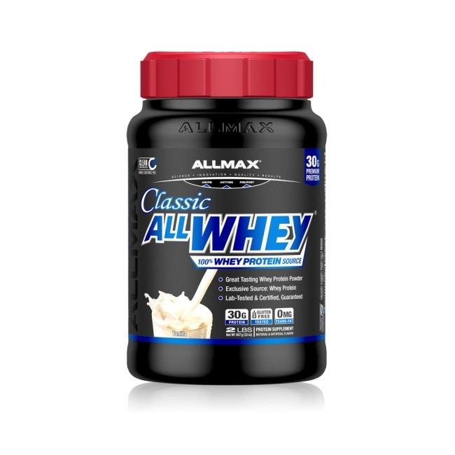 【加拿大ALLMAX】奧美仕經典乳清蛋白香草口味飲品1瓶 (907公克)