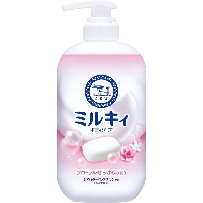 牛乳石鹼 牛乳精華沐浴乳(玫瑰花香)500ml