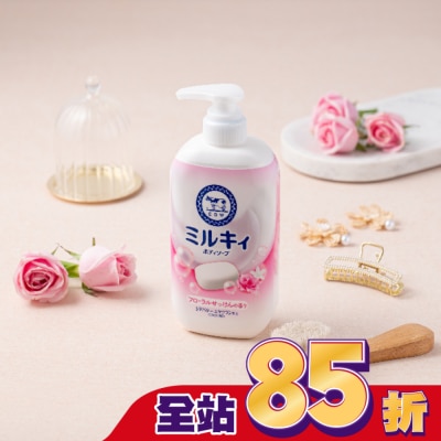 COW STYLE牛乳石鹼 牛乳石鹼 牛乳精華沐浴乳(玫瑰花香)500ml