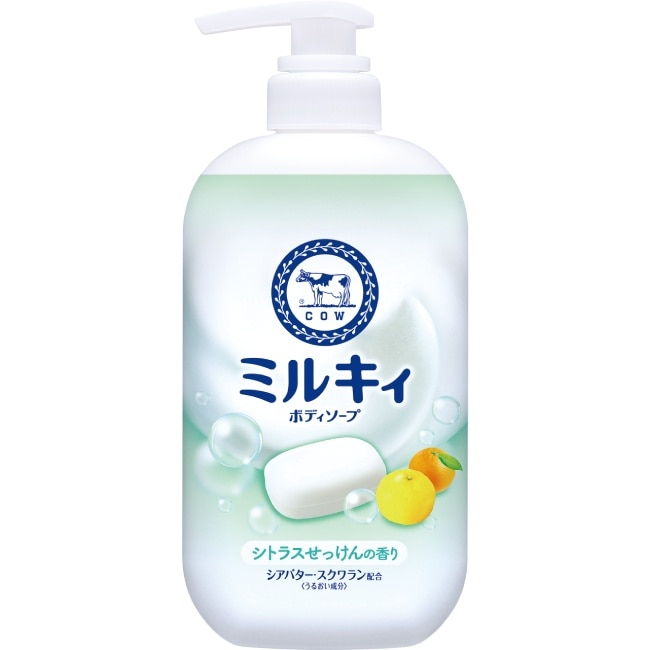 牛乳石鹼 牛乳精華沐浴乳(柚子果香)500ml