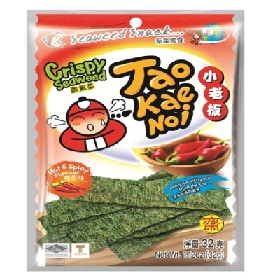 TAOKAENOI 小老板厚片海苔-辣香味(24包/箱)&nbsp;-箱購