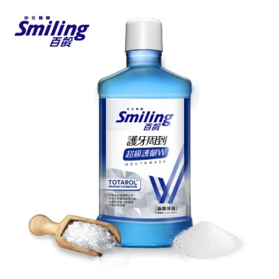 Smiling 百齡 百齡護牙周到漱口水-晶鹽薄荷750ml