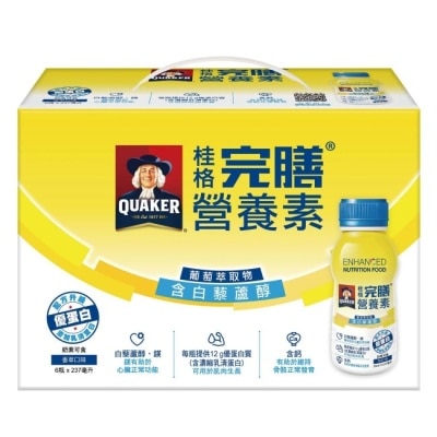 Quaker 桂格 桂格完膳營養素-含白藜蘆醇配方237ml*6入