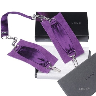 LELO 瑞典 LELO 絲綢系列 SUTRA CHAINLINK CUFFS 絲綢手銬 (紫)