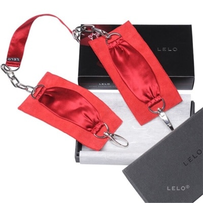 LELO 瑞典 LELO 絲綢系列 SUTRA CHAINLINK CUFFS 絲綢手銬 (紅)