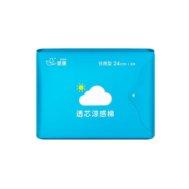 愛康透芯涼感棉 日用型24cm 8片