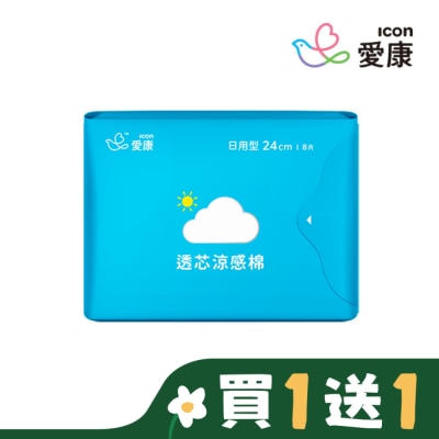 愛康icon 愛康透芯涼感棉 日用型24cm 8片