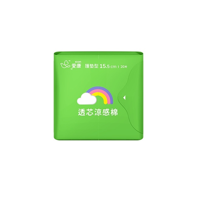 愛康透芯涼感棉護墊型15.5cm 20片