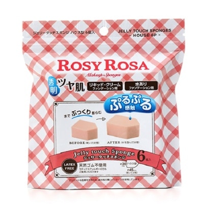 ROSYROSA ROSY ROSA 果凍感低敏粉撲五角形N 6入/袋