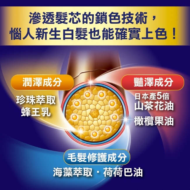 DARIYA沙龍級白髮專用快速染髮霜5A深亞麻棕 image