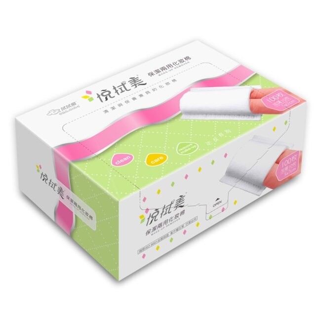 【拭拭樂】悅拭美保潔兩用化妝棉110抽x24盒-箱購