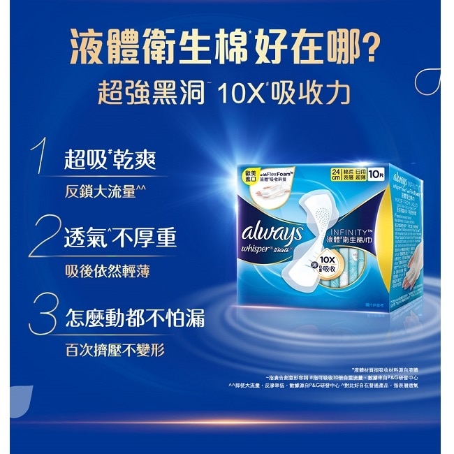 好自在經典款液體衛生棉量多日用27cm 10片