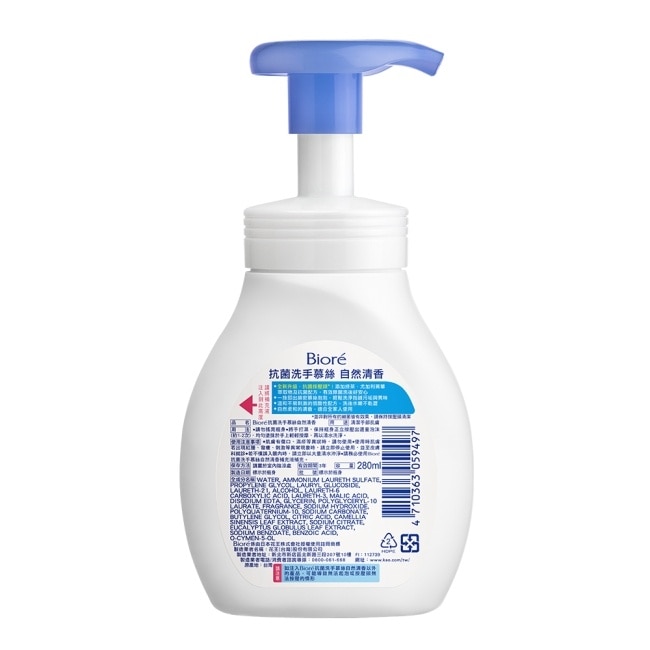 Biore抗菌洗手慕絲自然清香280ML image