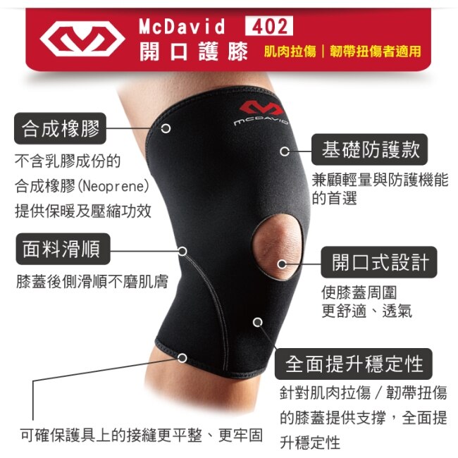 McDavid [402] 開口護膝-L