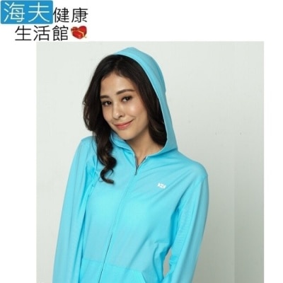 HOII后益 HOII SunSoul后益 涼感 防曬 UPF50 帽T 外套-藍光 L
