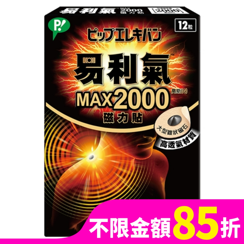 ELEKIBAN易利氣 易利氣MAX2000磁力貼(12粒)