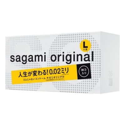 SAGAMI 相模元祖 0.02 大碼裝 PU 保險套 36 入