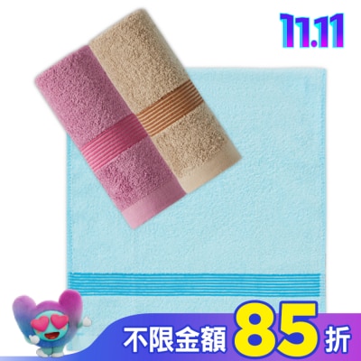 Miine 素色彩緞毛巾【顏色隨機出貨】