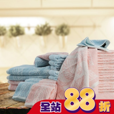 Miine Miine 桃葉方巾【顏色隨機出貨】