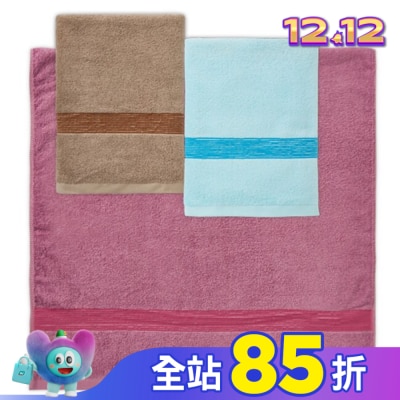 Miine 素色彩緞浴巾【顏色隨機出貨】