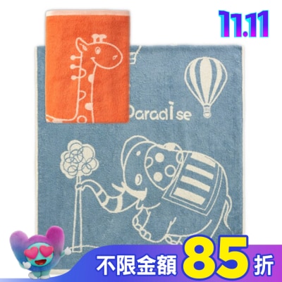 Miine 動物樂園浴巾【顏色隨機出貨】