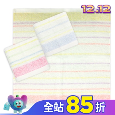 Miine 精梳棉輕柔方巾【顏色隨機出貨】