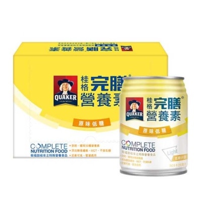 QUAKER 桂格 桂格完膳營養素-原味低糖配方24入-箱購-箱購