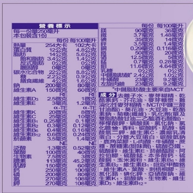 桂格完膳營養素-50鉻配方24入-箱購-箱購
