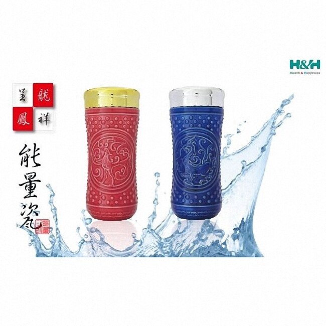 【南良H&H】藝術陶瓷 能量瓷 龍鳳呈祥 (單支組 龍杯_藍)