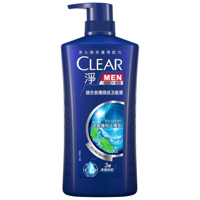 淨男士去屑洗髮乳冰爽薄荷止癢型750G