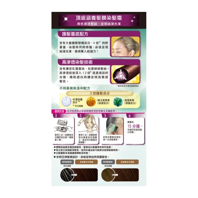 莉婕頂級涵養髮膜染髮霜 4淺棕 image