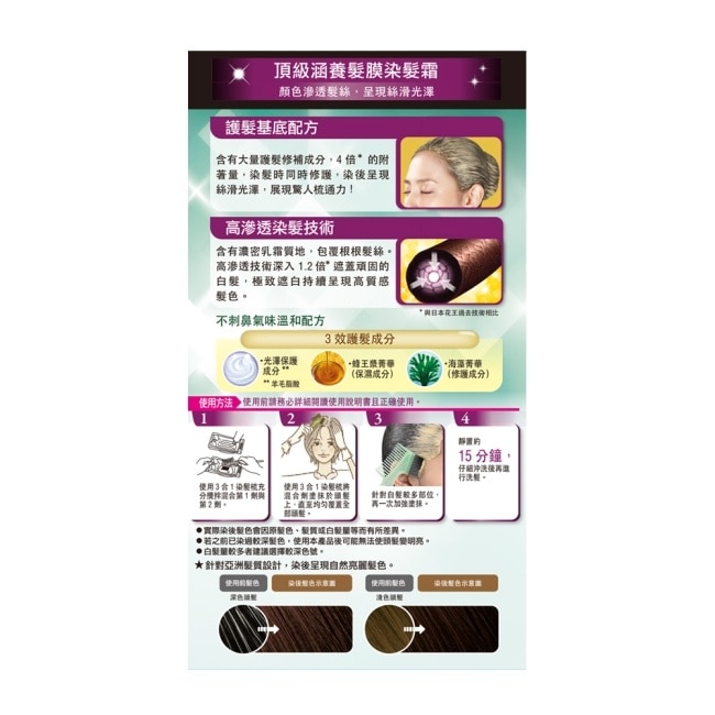 莉婕頂級涵養髮膜染髮霜 5自然棕色(40ML+40ML) image